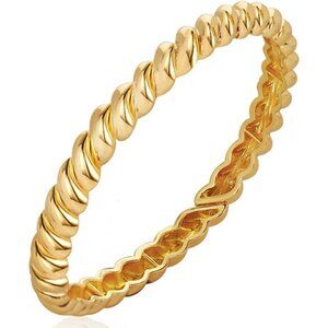 Gold Silver Style K Chunky Bangle Bracelet for Women and Men Fashion Jewelry